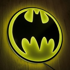 Batman Logo LED Light - Circular - wall light - desk light picture