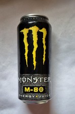 Monster 2007 M-80 Energy Drink RARE 16 Ounce Can - Top Open with 2 Tiny Dings picture