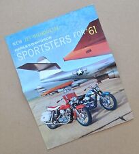 Original Vintage 1961 Harley Davidson Brochure XLH XLCH Sportster Motorcycle picture