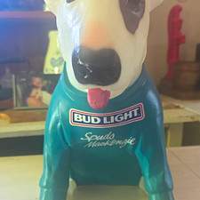 Bud Light Spuds MacKenzie 12in Large Dog Figurine Statue 1988 Advertising picture