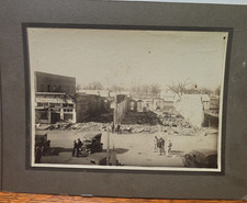 1910's Downtown Main Street Midland ? Texas Fire Disaster Cabinet Card JRR4 picture