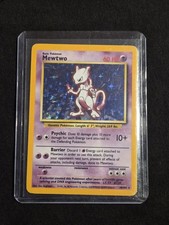 Pokémon TCG Mewtwo 10/102 Base Set 1999 EN Holo Rare Unlimited 60 HP picture