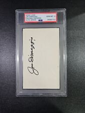 Joe Dimaggio HOF (New York Yankees) Index Card Autograph PSA/DNA Gem Mint 10 picture