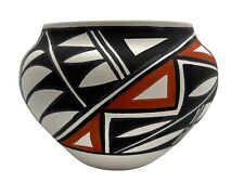 Native American Pottery Acoma Handmade Stunning Work Beautiful Vase Enoch Joe picture