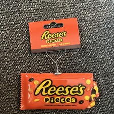 New Reese's Pieces Candy Ornament by Ruz SHATTERPROOF CHRISTMAS TREE ORNAMENT picture