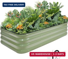 4-in-1 Adjustable Raised Garden Bed Kit | Galvanized Planter Boxes for Vegetable picture