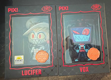 Thrilljoy PIX Hazbin Hotel Vox & Lucifer Vinyl Figures 2-Pack Limited Event picture