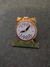 Vtg Illinois Pin Alarm Clock 1987 1988 picture