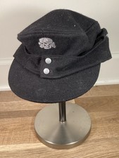 WW2 German Style M43 Black Wool Field Cap  picture