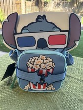 Disney Loungefly Stitch Popcorn Crossbody Bag AMC Exclusive NWT 2024 picture