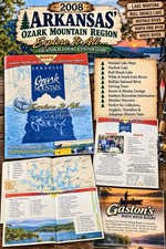 2008 Arkansas Ozark Mountain Region Map Guide Bull Shoals Norfork Buffalo River picture