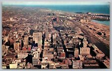 Toronto Canada Aerial View Downtown Harbour Lake Ontario Lakefront VNG Postcard picture