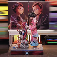 27CM Demon Slayer Akaza Koyuki GK Anime Diorama PVC Statue Collectible Model picture