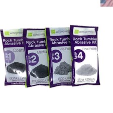 Easy to Use 4-Step Rock Polishing Grit and Polish Kit - 1 Batch Included picture