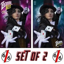 🔥 ZATANNA BRING DOWN THE HOUSE 1 COHEN Trade & Minimal Dress Variant AB Set picture
