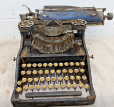 Antique Early 1905 Reliance Typewriter cast iron visible picture