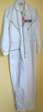 Vintage NASCAR Coveralls White Zip Front Pockets Size Medium NWT 3_304 picture