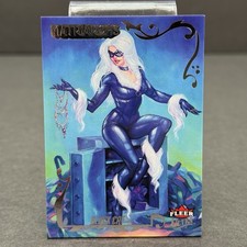 2024 Fleer Ultra Matriarchs of Marvel Silver Classic Black Cat Card #58 picture