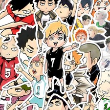 60pcs Cosplay Cute Haikyuu Q Version Sticker Decor Phone Case Stickers Set picture