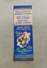 Vintage 1950s Beverly's Drive In Grill Matchbook Oklahoma City Oklahoma Chicken picture