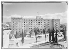 Photo:Jerusalem Israel 1940s King David Hotel exterior picture