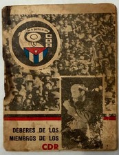 1968 Cuba CDR Membership ID Booklet Havana Named Member Photo picture