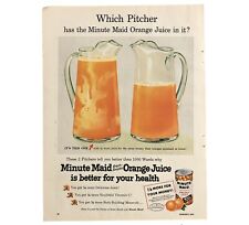 Vintage Minute Maid Orange Juice Ad Womens Day Magazine March 1955 picture