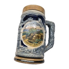 Vintage Lookout Mountain Rock City TN Beer Stein Souvenir Mug Ceramic 6