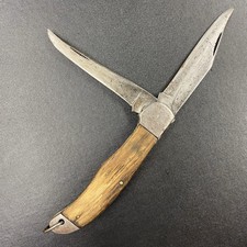 Vintage Western Boulder Colo Jumbo Folding Hunter Camping Knife Carry Ring picture