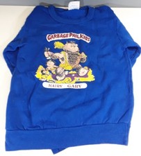Rare 1980's Vintage GPK GARBAGE PAIL KIDS HAIRY GARY Sweatshirt Medium Blue picture