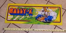 Rare Original Rally X Arcade Video Game Marquee Header Midway picture