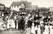 Summer time Old Forge NY New York 1915 RPPC Photo Postcard COPY picture