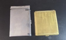 Vintage Lido Cigarette Lighter Case and Gold Tone Cigarette Case picture
