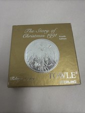 1991 Towle Story of Christmas “Tidings of Joy” Sterling Silver Ornament picture