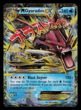 M Gyarados EX 27/122 Holo Ultra Rare BREAKpoint Pokemon Moderately Played picture