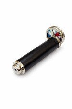Vintage Style Kaleidoscope Brass Telescope Black Leather Grip Gift For Childrens picture