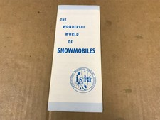 Vintage The Wonderful World Of Snowmobiles Pamphlet - ISIA picture