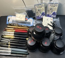 Vtg Lot 14 Vtg FOUNTAIN PENS Sheaffer HERO Wearever Arnold + Several Ink Refills picture