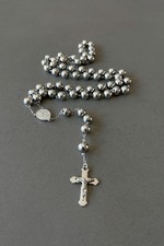 Stainless Steel Beads Rosary for Men Handmade Rosary Unbreakable Catholic Rosary picture