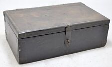 Antique Wooden Merchants Cash Chest Box Original Old Hand Crafted picture