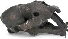 Saber Toothed Tooth Tiger Fossil Head Skull Prehistoric Figure Statue 69166 picture