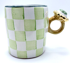 Mackenzie-Childs Collectors Series March Lucky Ring Ceramic Mug New picture