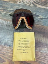 WW2 Dark adaptation goggles Vintage Original Flight Googles. NOS Collectable picture