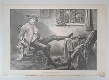 1878 Victorian Art Engraving, As Drunk as a Lord - After Arthur Lumley picture