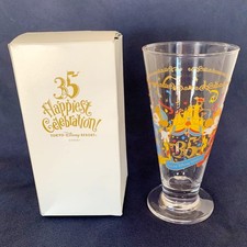 Tokyo Disney Resort 35th Glass Mickey Minnie Footed Pilsner Lounge Souvenir Box picture