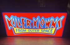 Killer Klowns from Outer Space LED 3D Printed Light Box - Classic Movie Sign  picture