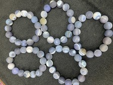 5Pcs WOW Tibetan Old Natural *Sky Eyed* Agate Dzi 14mm Round Beads Bracelets picture