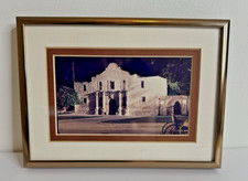 Vtg The ALAMO Photo Framed Wall Art Mission San Antonio, TX 5x7 Joanne Murphy picture