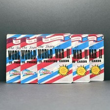 Five (5) 1992 Pacific Trading The Story of: World War II Wax Packs (Sealed) picture