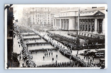 RPPC 1918. 42ND ST AND 14TH AVE. NY WWI PARADE. POSTCARD A1 picture